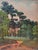 1930s French Impressionist Barbizon School oil on panel view of children playing in a forest by Georges Guerin...