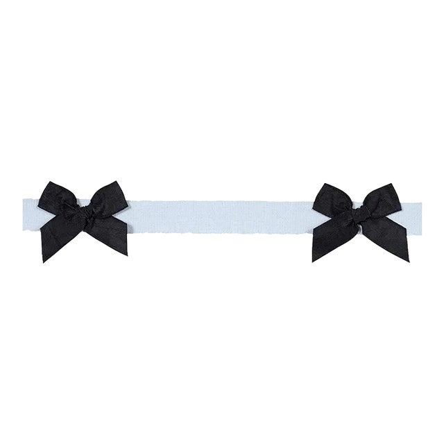 Sample - Schumacher Claudia Tape, Black on Sky For Sale