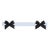 Sample - Schumacher Claudia Tape, Black on Sky For Sale