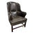 Hancock & Moore Equestrian Style Leather High Back Chair For Sale