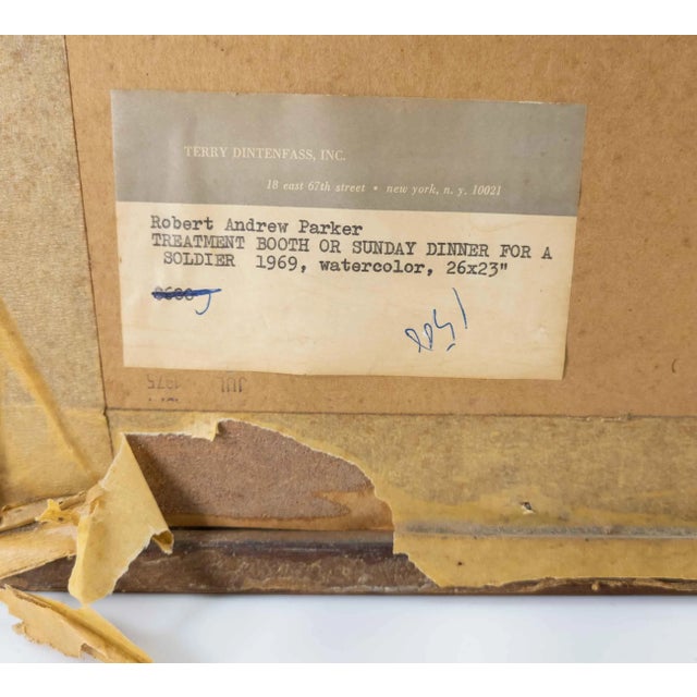 Watercolor Gouache Painting by American Artist Robert Andrew Parker For Sale - Image 12 of 13