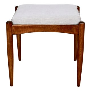 Stool with Beige-Cream Seat from Edmund Homa, 1970s For Sale