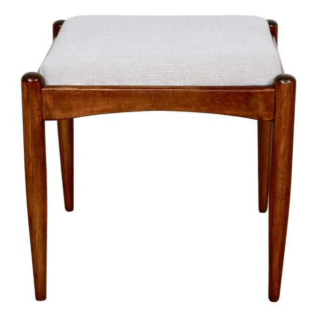 Stool with Beige-Cream Seat from Edmund Homa, 1970s For Sale