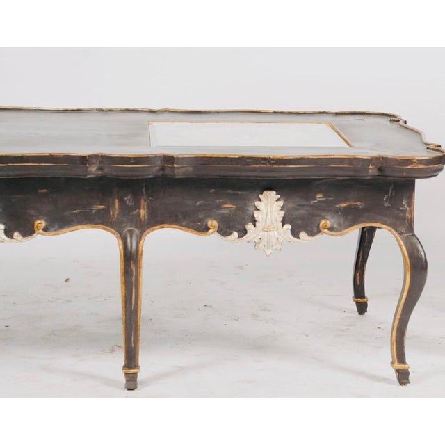 2000 - 2009 Judson Rothschild “Wheels of Fortune” Black and Gilt Coffee Table, 2006 For Sale - Image 5 of 9