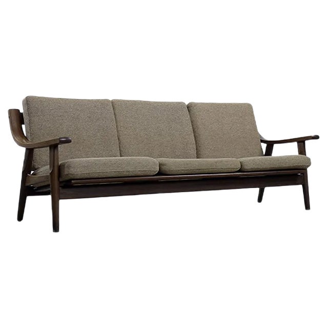 Set of Mid-Century Scandinavian 3-Seat Sofa & Armchair by Hans J. Wegner for Getama, 1960s For Sale