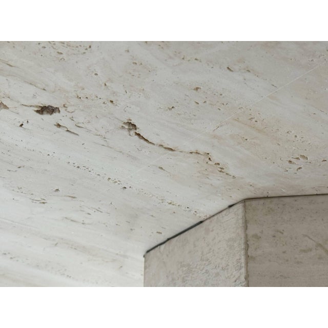 Round Table in Travertine, Italy, 1970s For Sale - Image 11 of 16