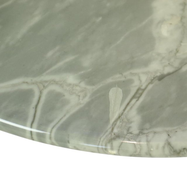 Round Marble Side Table on Wheels, 1970s For Sale - Image 6 of 18