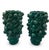 Hand-crafted with incredible tactile detail, these vases are a masterclass in mid-century Majolica artistry, likely...