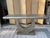Half-Moon Base Welded Steel Console Table in Silvered Patina For Sale In Naples, FL - Image 6 of 12