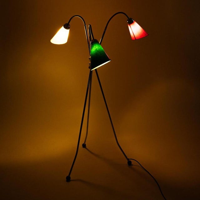 High floor lamp designed by Lidokov for the EXPO 58 in Brussels under the name S 101. Expo 58 was one of the world's most...