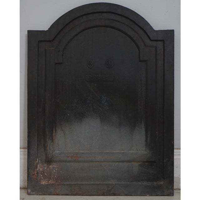 Metal Virginia Metal Crafters Colonial Williamsburg Fireplace Back For Sale - Image 7 of 8