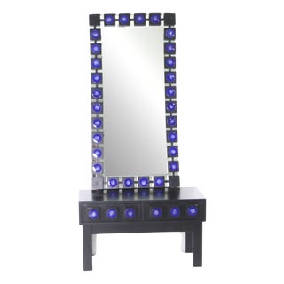 Console and Mirror, 1970s, Set of 2 For Sale