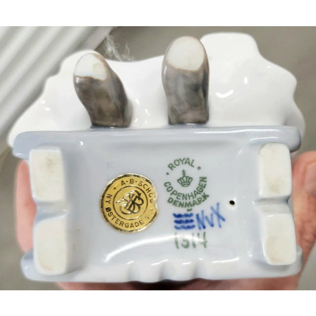 Royal Copenhagen Danish Hand-Painted Fine Porcelain Figurine For Sale - Image 11 of 13