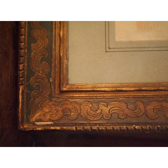 Early 19th Century Early 19th Century Seated Male Red Chalk Study Drawing, Framed For Sale - Image 5 of 8