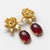 Lotus Garnet Drop Earrings. Natural Garnet Lotus Flower Drop Earrings. Inspired by the graceful bloom of a lotus flower,...