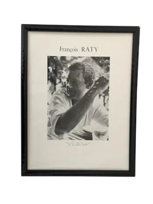 Francois Raty, France, C. 1960’s Artist Printed Photo 13x17 Framed