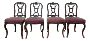 Napoleon III Chairs in Wood, Set of 4
