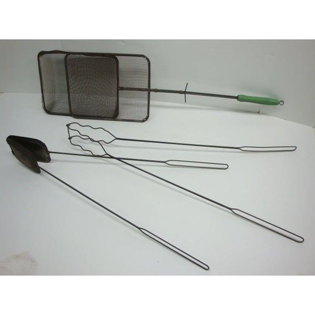 Mid-Century Modern Retro Campfire Grill Tool Set Wall Art For Sale - Image 3 of 5