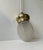 1930s Art Deco Scandinavian Pendant Lamp in Brass and Frosted Glass, 1930s For Sale - Image 5 of 7