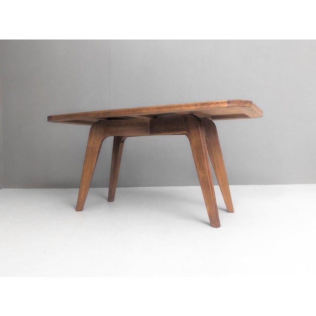 Sculptural Modernist French Oak Table, 1930s For Sale - Image 17 of 18