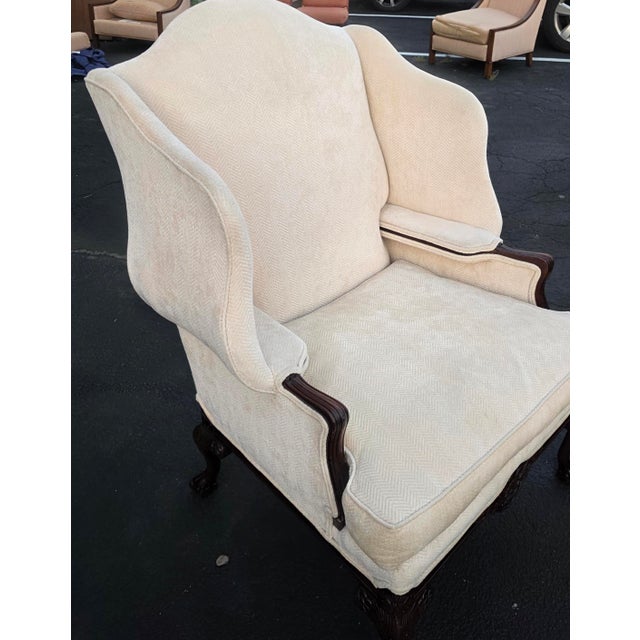 Vintage Harden Furniture Normandie Wing Chairs, Set of 4 For Sale - Image 12 of 17