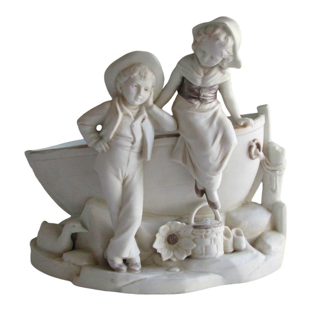 19th Century Antique German White Porcelain Bisque Figurine Chairish