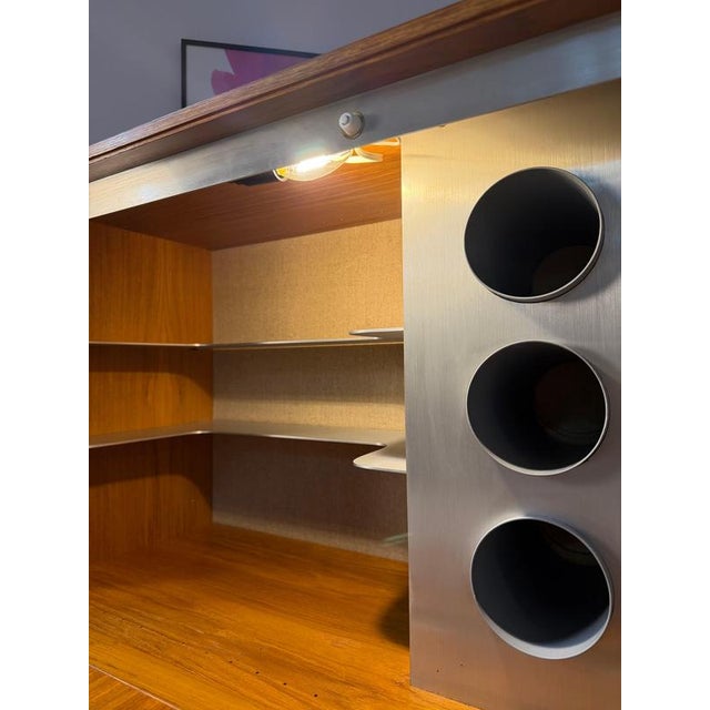 Wood Oak Bar Cabinet by Rud Thygesen & Johnny Sørensen for HG Furniture For Sale - Image 7 of 11
