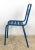 Mid 20th Century Mid 20th Century Vintage Industrial European Blue Steel Chair For Sale - Image 5 of 6
