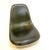 Green Tandem Bench in Fiberglas with Naugahyde Leather Seat by Charles & Ray Eames for Herman Miller, 1960s For Sale - Image 8 of 18