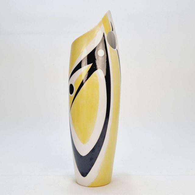 Vintage Art Deco Zsolnay Porcelain Vase by János Török, 1960s For Sale - Image 9 of 12