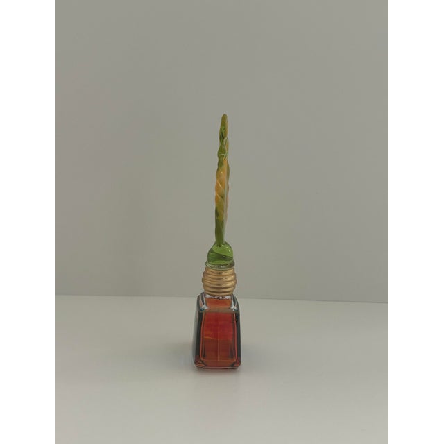 1960s Murano Vintage Glass Perfume Bottle and Stopper For Sale - Image 5 of 7
