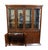 Hickory White Banded Mahogany Contemporary Modern Asian Inspired 79" Lighted Display China Cabinet For Sale - Image 9 of 15
