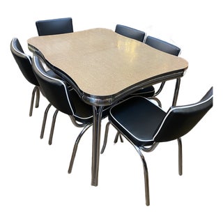 Vintage Diner Table and Chairs For Sale