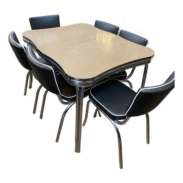 Vintage Diner Table and Chairs For Sale