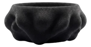 3D Printed Black Sand Vase by Bryant Creative Industries S.L.