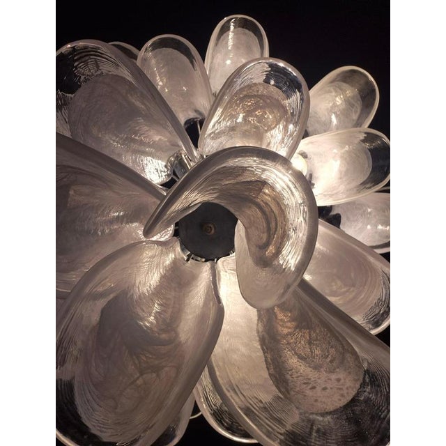 Murano Glass Petal Chandelier, Italy, 1970s For Sale - Image 9 of 13