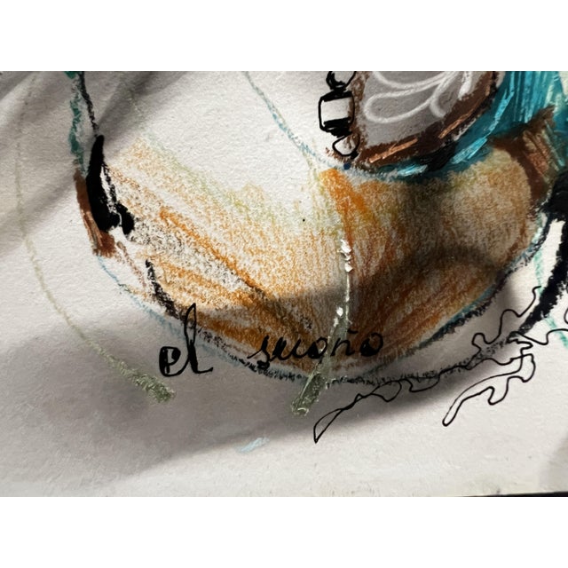 Pino La Vardera, Italy, Málaga, Torremolinos Original painting (mixed media) from 1975, on paper Dimensions: 32.5 x 48.5...