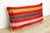 Indian Tara Striped Gujarati Mashru Lumbar Pillow For Sale - Image 3 of 6