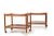 Andreas Tuck Model AT-45 Teak Trolleys by Hans J. Wegner for Andreas Tuck, 1960s, Set of 2 For Sale - Image 4 of 10