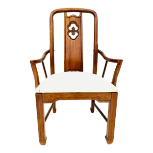 1990s Thomasville Mystique Asian Chinoiserie Arm Chair