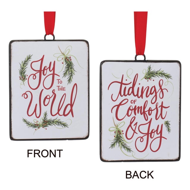 Holiday Sentiment Ornament (Set of 12) For Sale