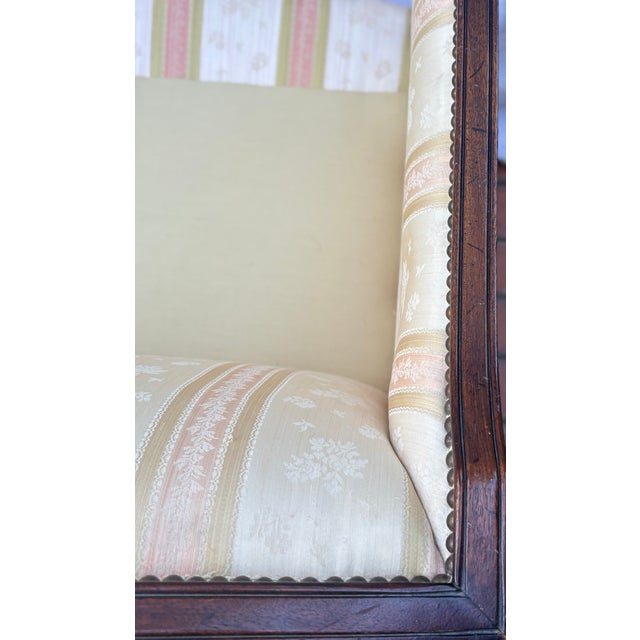 Vintage James River Plantations Federal Style Mahogany Settee by Hickory Chair Co. For Sale - Image 15 of 18