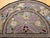 Vintage American Hand Hooked Rug, Handwoven Half Moon Floral Pattern, Folk Art Tapestry, 2x4 For Sale In Chicago - Image 6 of 9