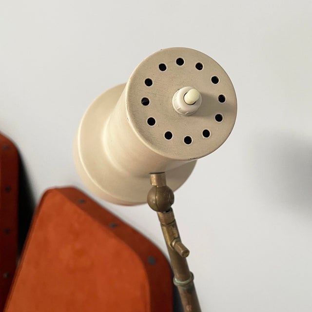Metal Mid-Century Modern Italian Bedside Tables Lamps by Arredamenti Dellorso, 1950s For Sale - Image 7 of 18