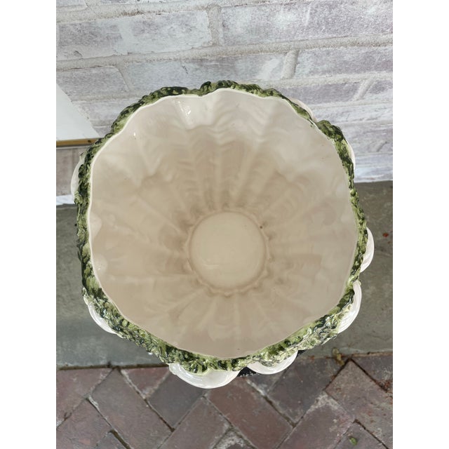 Ceramic Vintage Fritz & Floyd White Carrot Cachepot For Sale - Image 7 of 8