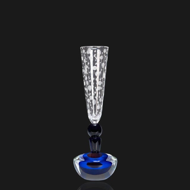 Sommerso Cut Glass Beautiful piece handcrafted in Murano using the sommerso technique. This highly refined piece, with its...