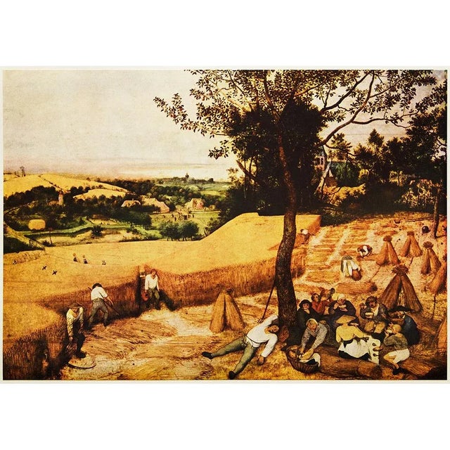 Paper 1954 After P. Bruegel "The Harvesters", First Edition Photogravure For Sale - Image 7 of 8