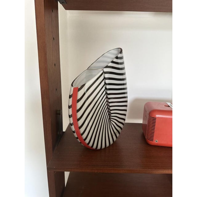 Murano Glass Vase by Lino Tagliapietra for Effetre, 1988, in Flawless conditions. Designed 1980 to 1989 This piece has an...