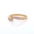 Gold Genuine Diamond and Pink Sapphire Stackable Ring in 14k Yellow Gold Size 7 For Sale - Image 8 of 11