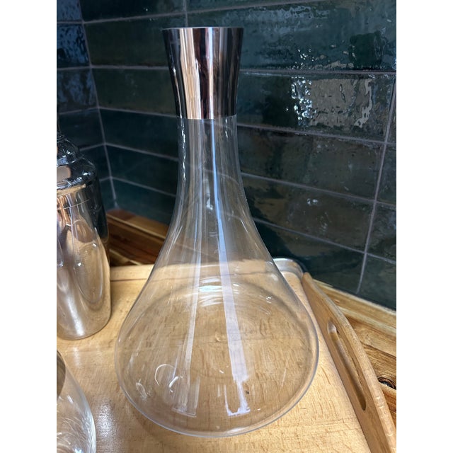 Mid-Century Modern 1960s Mid-Century Modern Barware With Tray- 8 Pieces For Sale - Image 3 of 4